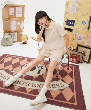 Smiling Every.wear Cargo Ribbon Bow Shorts