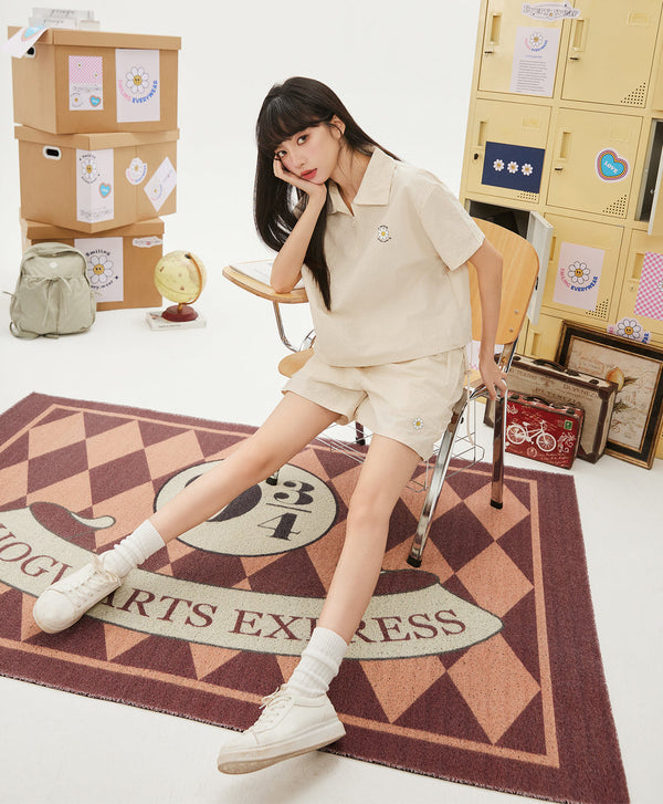 Smiling Every.wear Cargo Ribbon Bow Shorts