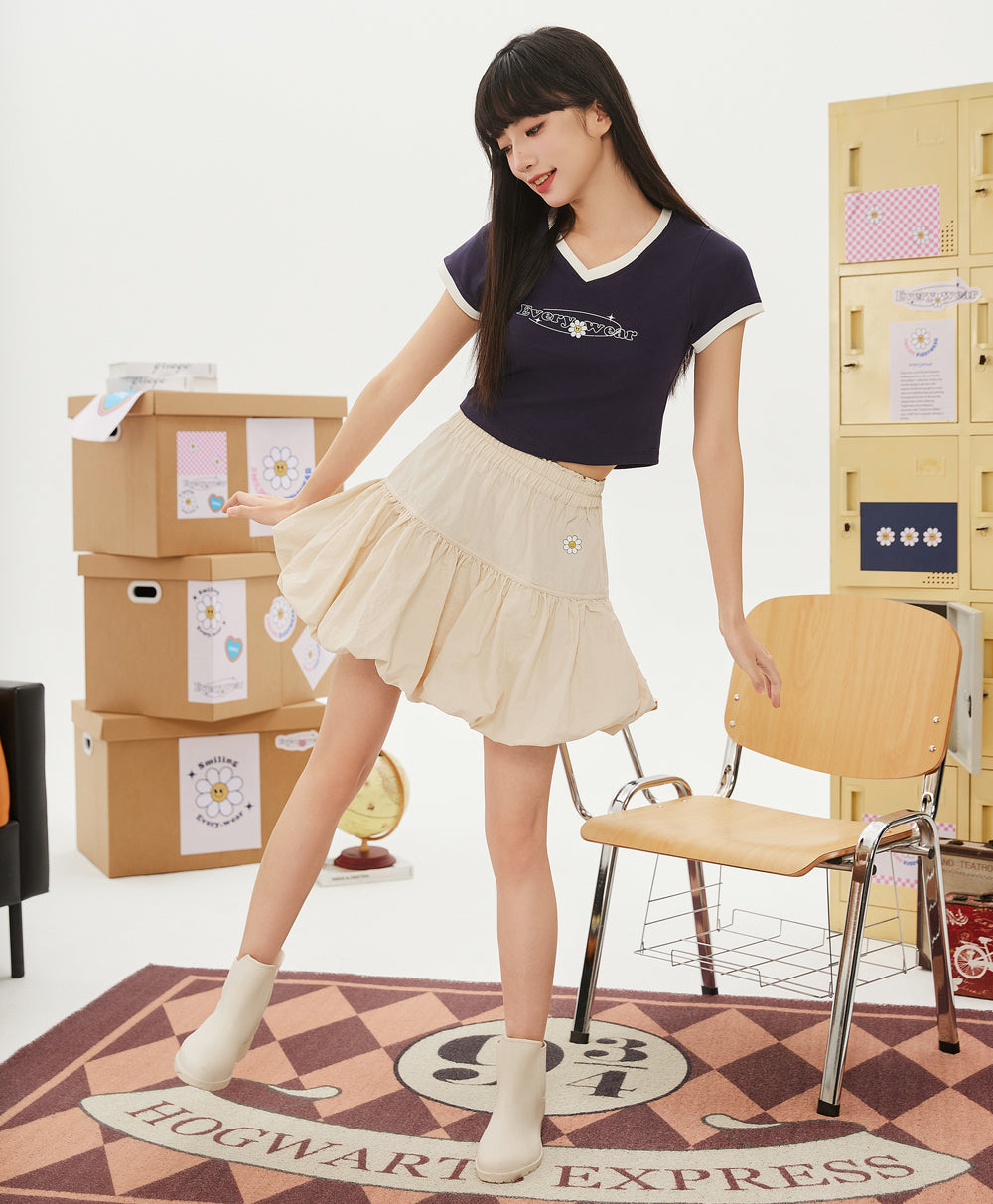 Smiling Every.wear Pumpkin Skirt