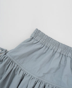 Peekaboo Bubble Maxi Skirt