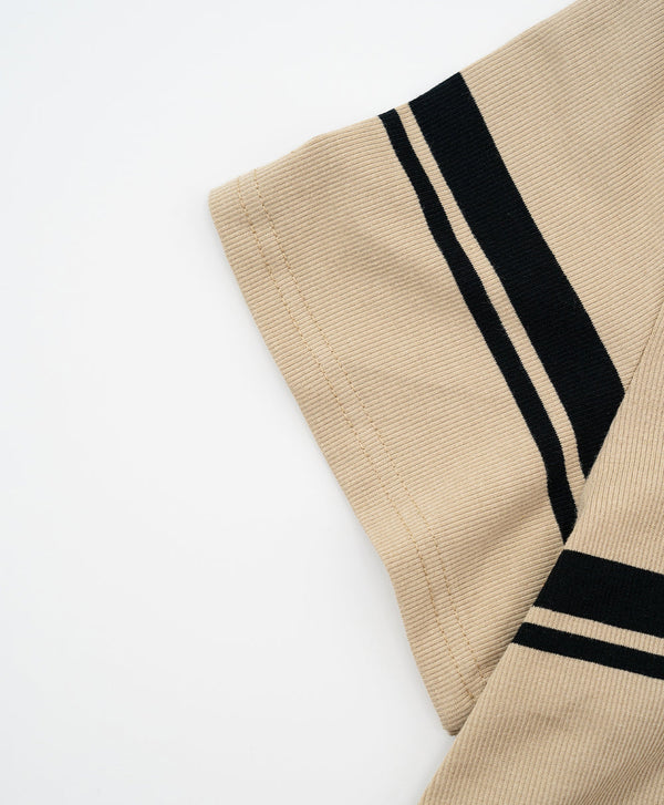 Peekaboo Striped Polo Shirt