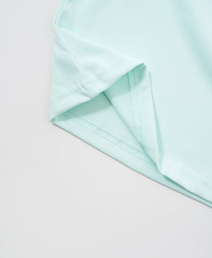 Peekaboo Relaxed Fit Raglan Crop Tee