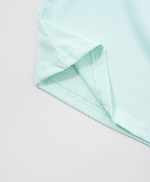 Peekaboo Relaxed Fit Raglan Crop Tee