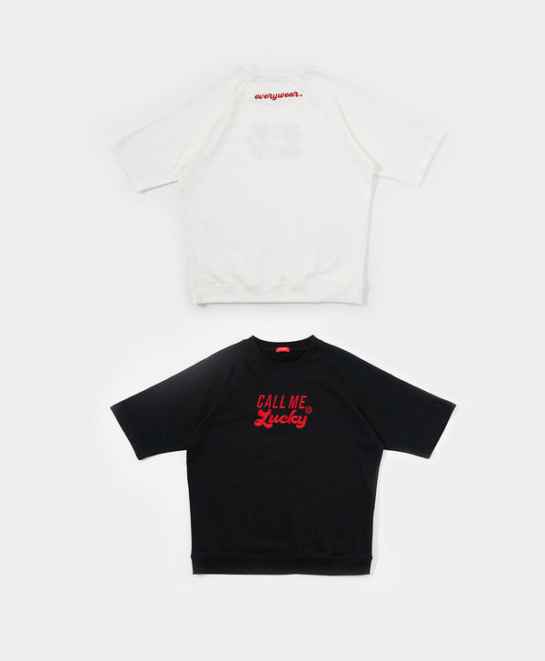 Call Me Lucky Unisex Raglan Sleeves Oversized Tee