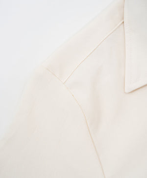 Peekaboo Convertible Collar Crop Shirt