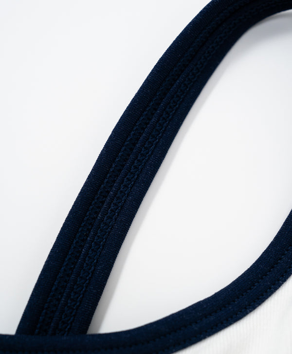 I am Padded! Contrast Trim Ribbed Padded Vest