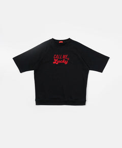 Call Me Lucky Unisex Raglan Sleeves Oversized Tee