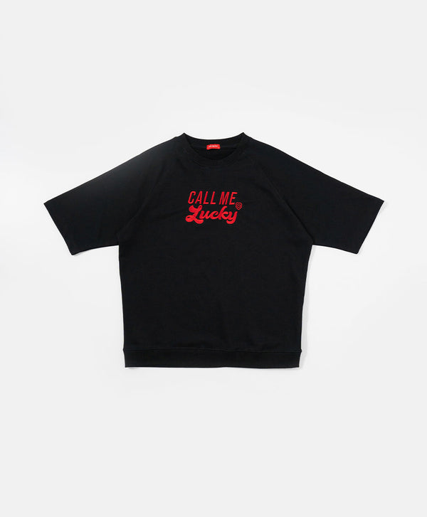 Call Me Lucky Unisex Raglan Sleeves Oversized Tee