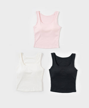 I am Padded! Square Neck Padded Tank Top