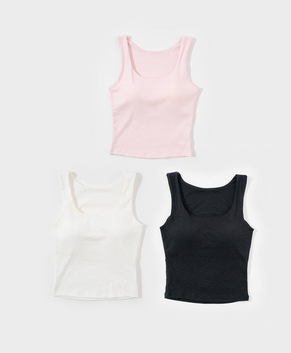 I am Padded! Square Neck Padded Tank Top