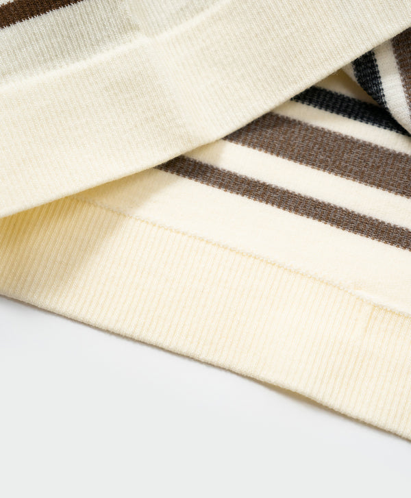 I am Padded! Contrast Stripes Padded Top