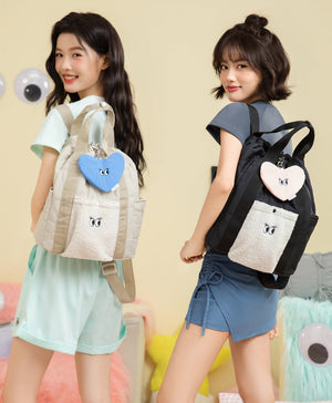 Peekaboo Heart Pouch Bag Charm