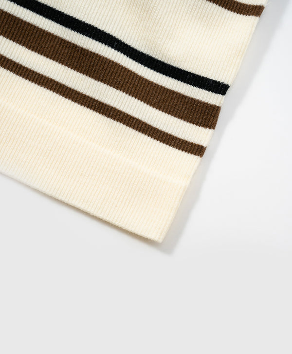 I am Padded! Contrast Stripes Padded Top
