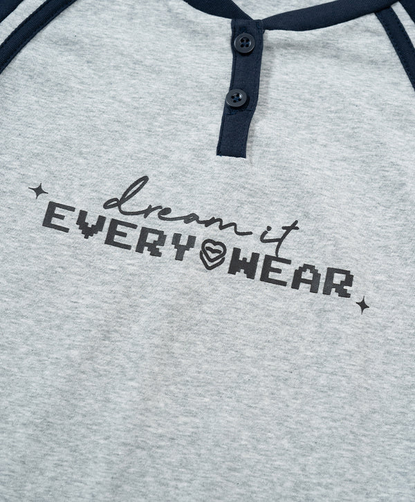 The Playmakers Crop Raglan Baby Tee