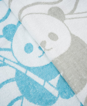Fishing Panda Graphic Cotton Bath Towel (1pc)
