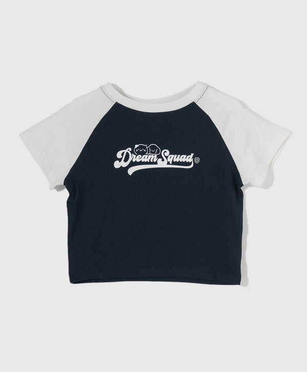 Dream Squad Raglan Tight Fit Crop Tee