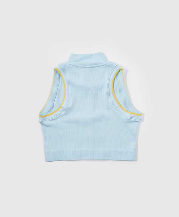 Pickle Me Zip-Up Sleeveless Polo Vest