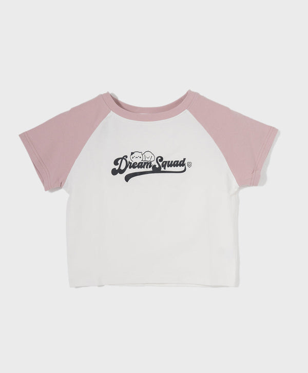 Dream Squad Raglan Tight Fit Crop Tee