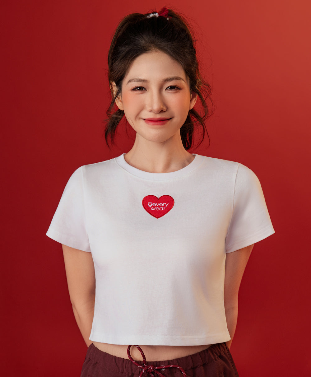 Call Me Lucky Relaxed Fit Crop Tee