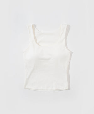 I am Padded! Square Neck Padded Tank Top