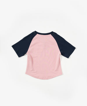 The Playmakers Crop Raglan Baby Tee
