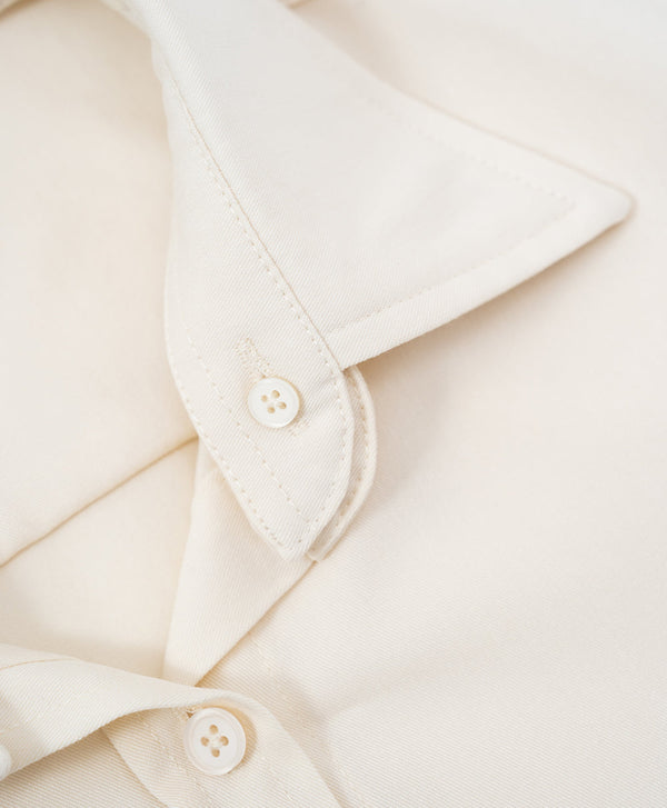 Peekaboo Convertible Collar Crop Shirt