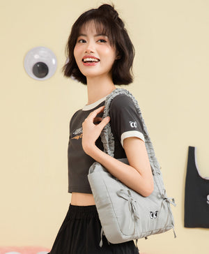 Peekaboo Puffy Bow Tote