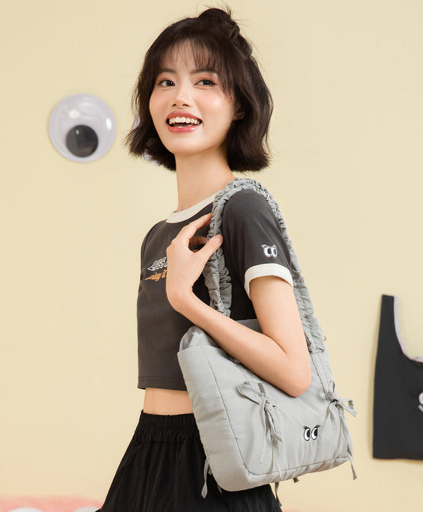 Peekaboo Puffy Bow Tote