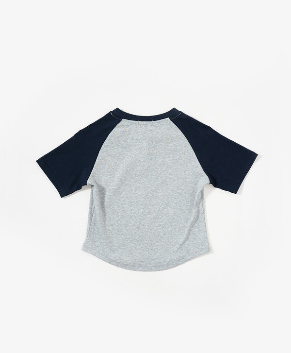 The Playmakers Crop Raglan Baby Tee