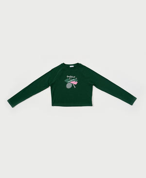 Go For It! Raglan Long Sleeves Baby Tee