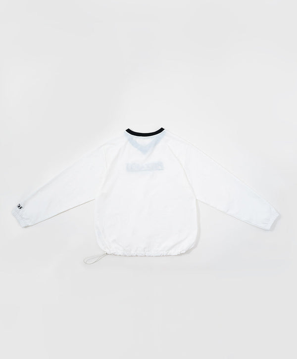 Peekaboo V- neck Oversized Sweatshirt
