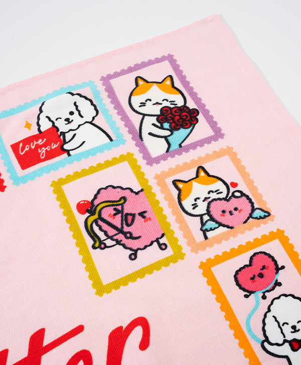 Love Letter From The Cutest Town Cotton Muslin Bath Towel (1pc)