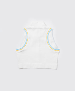 Pickle Me Zip-Up Sleeveless Polo Vest