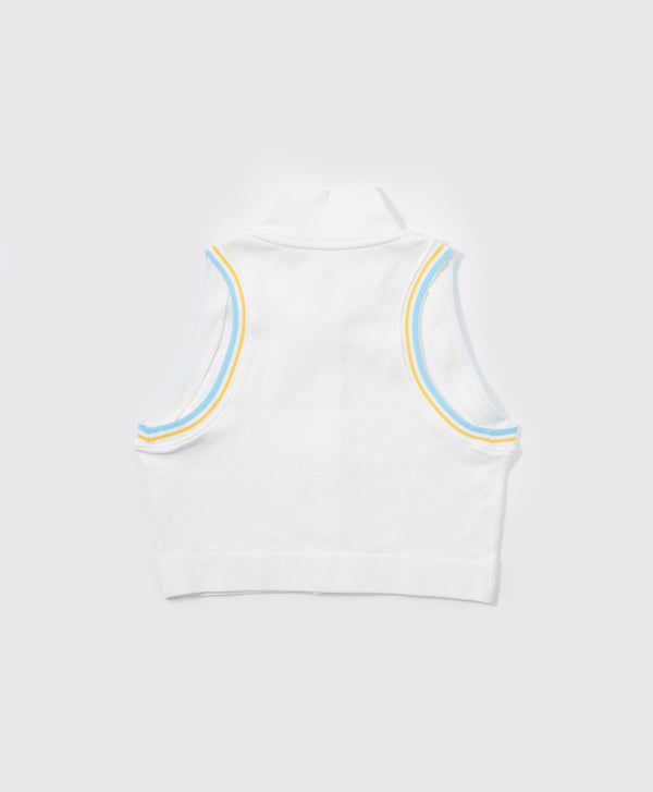 Pickle Me Zip-Up Sleeveless Polo Vest