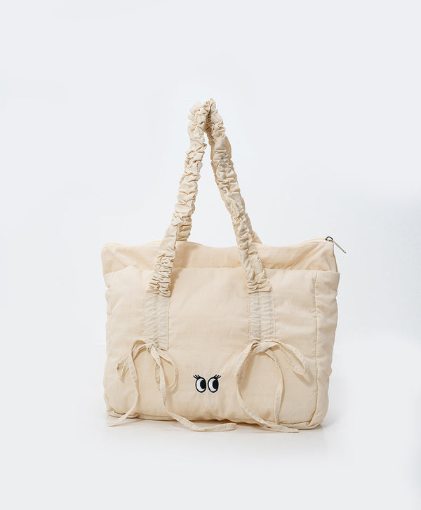 Peekaboo Puffy Bow Tote