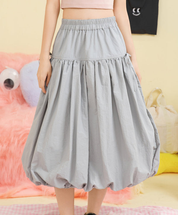 Peekaboo Bubble Maxi Skirt