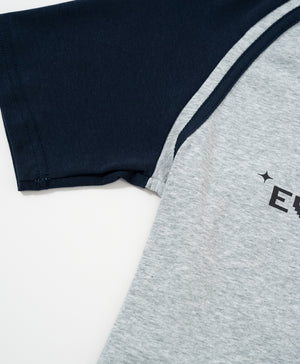 The Playmakers Crop Raglan Baby Tee