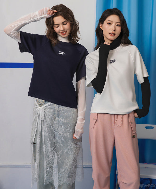 Dream Squad Oversized Raglan Short Sleeves Tee