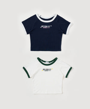 Go For It! Raglan Baby Tee