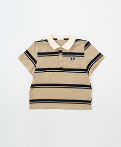 Peekaboo Striped Polo Shirt