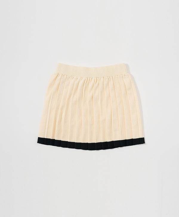 Go For It! Pleated Knitted Skirt
