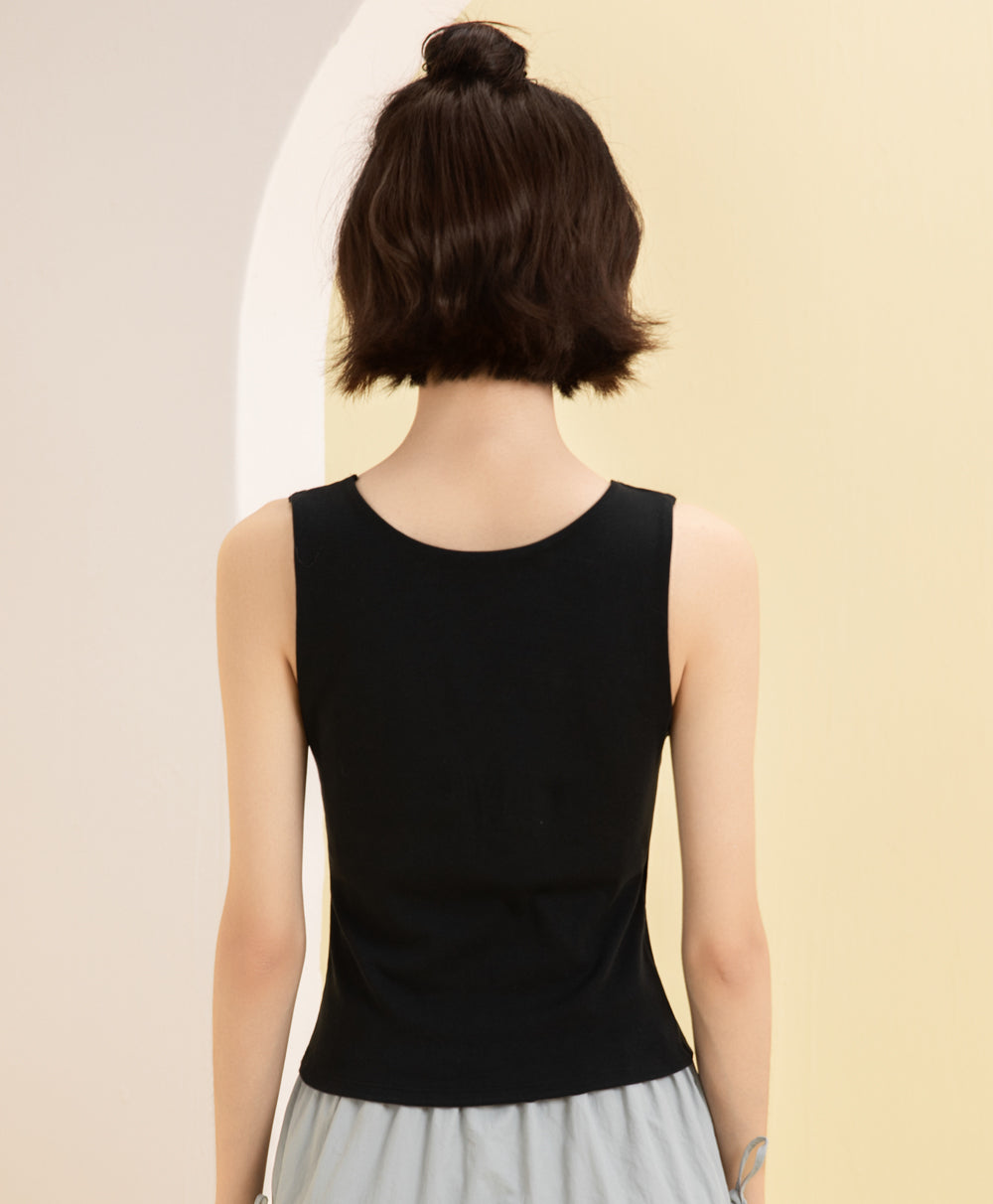 I am Padded! Square Neck Padded Tank Top