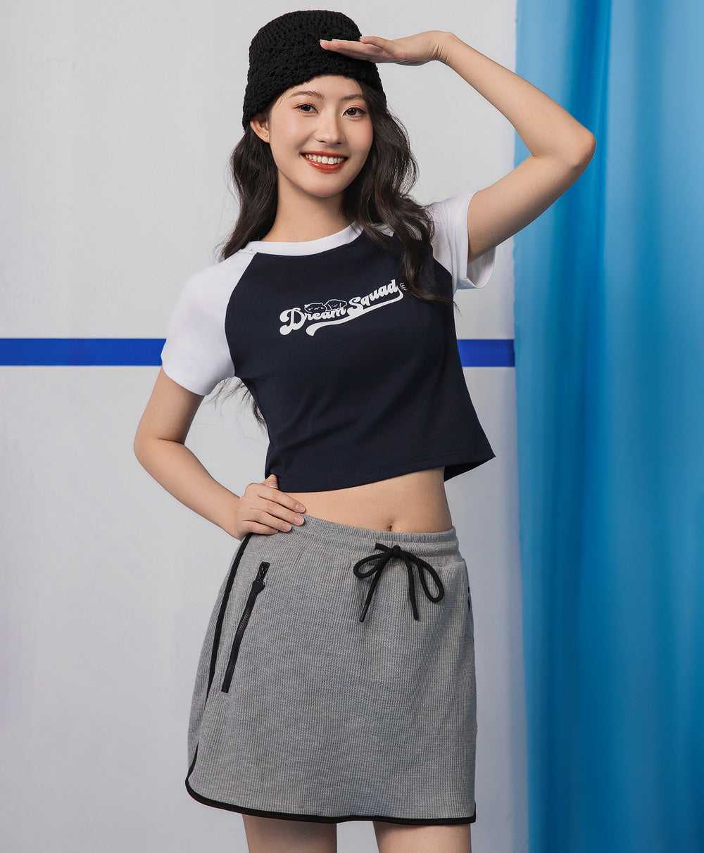 Dream Squad Waffle Pocket Skort with Drawstring