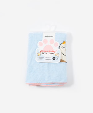 Meowndering Cookies Polyester Bath Towel (1pc)