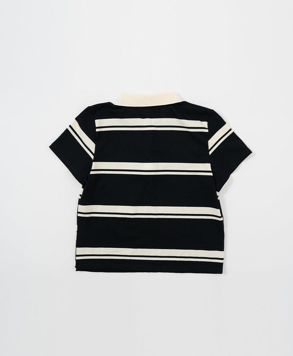 Peekaboo Striped Polo Shirt