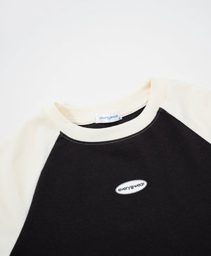 Peekaboo Long Sleeves Raglan Baby Tee