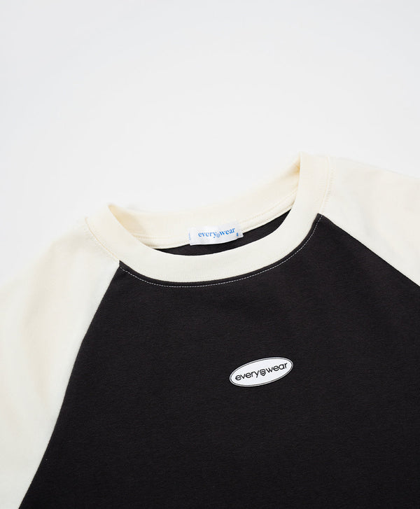 Peekaboo Long Sleeves Raglan Baby Tee