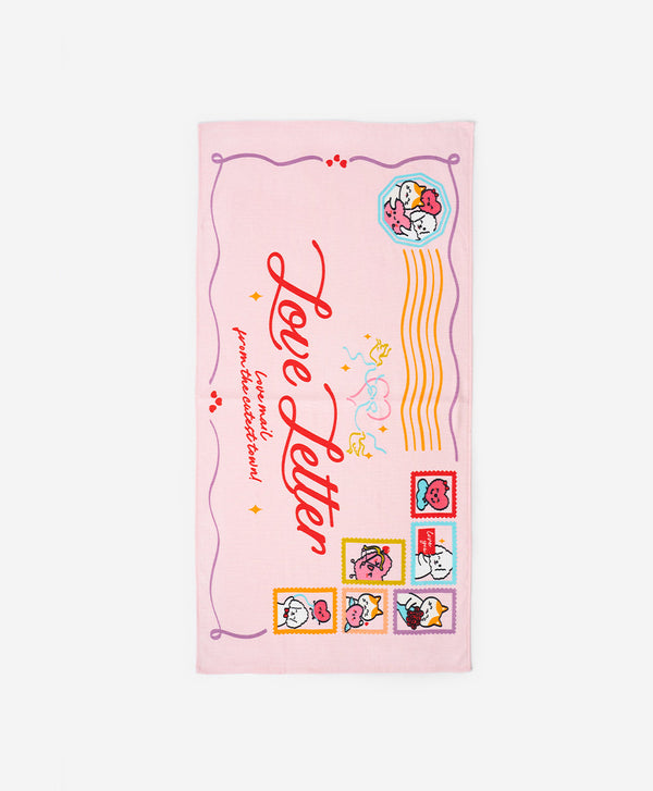 Love Letter From The Cutest Town Cotton Muslin Bath Towel (1pc)
