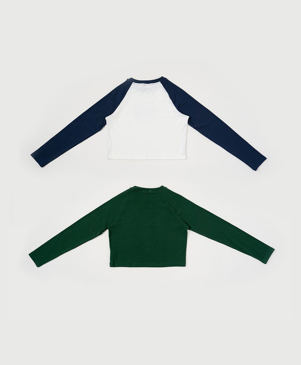 Go For It! Raglan Long Sleeves Baby Tee