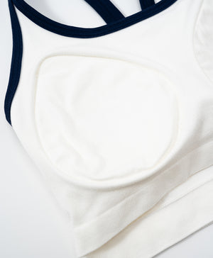 I am Padded! Contrast Trim Ribbed Padded Vest